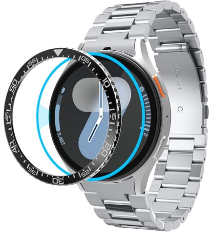 Spigen Bezel Tune Entwickelt für Samsung Galaxy Watch 7 44mm Lünette Ring (2024) - Schwarz