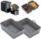 Cathpetic 2PCS Ninja Double Stack XL 9.5L SL400EU Silikonform Zubehör,Speziell für Ninja SL400EU Silikonform Zubehör Grau