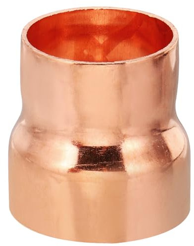 PATIKIL 2 bis 1 5/8 ID Kupfer Reduzierstück, 99,9% reines Reduziernippel Hochdruckfest Kupfer Reduzierkupplung Druckfitting Rohrverbinder Adapter mit Lötfittings