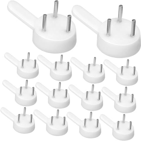 Yardenfun 100Stücke Nahtlose Bilderrahmen-haken Unsichtbare Wandhaken für Aufhängung von Fotos und Kunstwerken Spurlose Nägel für Einfache Montage ohne Bohren