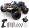 DEERC 1:14 All Terrain Fast RC Car, 40KPH High Speed RC Truck with LED Headlight for Boys, Offroad 2.4Ghz 4x4 Remote Control Car, Monster Truck Toy, 2 Batteries