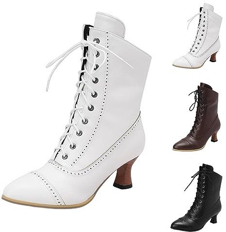 Dasongff Stivaletti da donna country, stivali da equitazione, stivali da equitazione, stivaletti invernali eleganti, grandi dimensioni, stivaletti sexy con lacci, stivali da equitazione da donna, A1