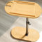 Duscdesp Beistelltisch C Form Sofatisch Höhenverstellbar (42-82cm), 360° Rotierend Bambus Beistelltische Holz und Metall Klein Couchtisch Kaffeetisch Side Table für Wohnzimmer Bad Bett Sofa (Bamboo)