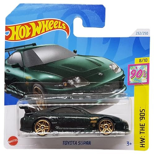 Hot Wheels - Toyota Supra - HW: The ´90s 8/10 - HTB09 - Short Card - JDM - dunkelgrün metallic - Mattel 2024 – 1:64