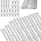 Binario Aereo in Alluminio, 8 x 1 m Set di binari Airline in alluminio forma semicircolare, Con 8 Ferroviari per Airline per Camper e Camion