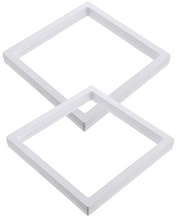 FOMIYES 2 Stück Schwebende Vitrine Hängend mit Displayständer Kasten aus Kunststoff Elegante Schmuckverpackung Transparente Pe Membranen für Münzen und Persönliche Ausstellung