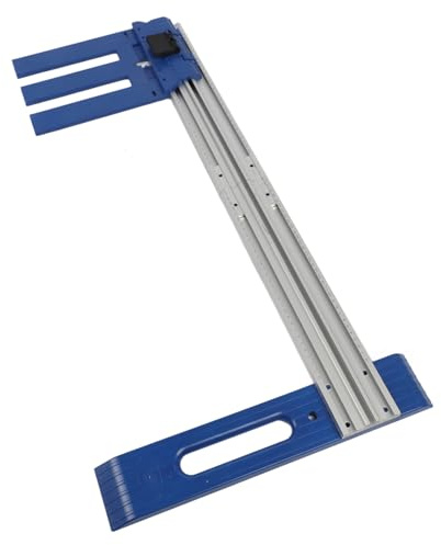 lyrlody Woodworking Cutter, Guide Rail Circular Saw Track Adjustable Cutting Range Smooth Backing for Carpenter Multi Aluminum Alloy