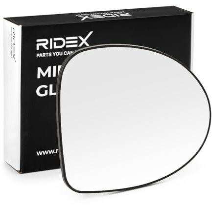 RIDEX 1914M0229 Spiegelglas Glas Aussenspiegel konvex rechts Kompatibel mit RENAULT Twingo 2 CN0 Thalia 2 LU1/2 Thalia 3 L8