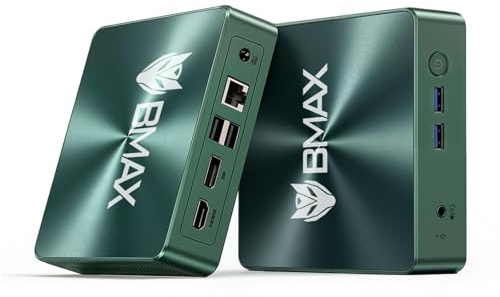 Bmax Mini PC B6 Turbo, Intel Core i5-8257U (Beats N100/N97/N150/4300U/i3-10110U), 16GB RAM 512GB NVMe SSD, Micro Desktop Computer Support 64GB/4TB Expansion, WiFi 6, Dual 4K HDMI/DP, Win 11 Pro