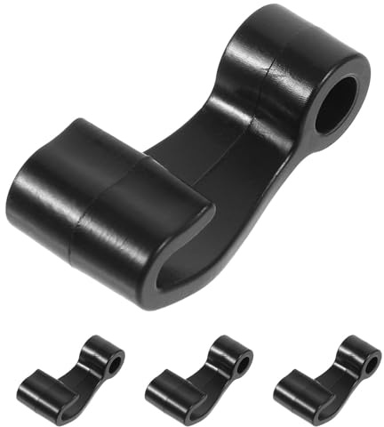 Angoily 4pcs Black Multi-Function Kayak Hooks Outdoor Bungee Lashing Hooks Canoe Accessories for Inflatable Boats and Water Sports Rigging