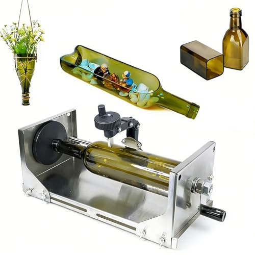 Tagliabottiglie in Vetro, Tagliavetro per Bottiglie & Kit Tagliavetro Fai-da-Te per Tagliare Bottiglie di Vino, Birra O Soda Rotonde e Quadrate