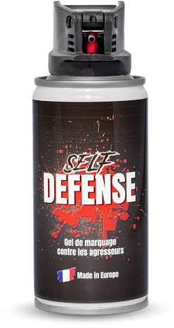 Self Defense Spray Defensa Personal Tamaño Especial XXL 150ml - Gel Marcador Seguridad Más Potente Efectivo Mayor Duración Más Rendimiento Espray Identificador Marcaje Delincuentes 100% Legal España