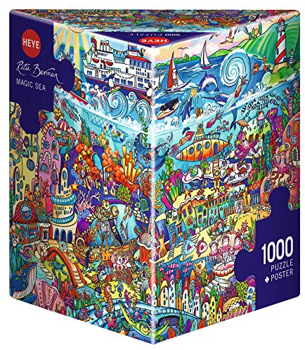 HEYE 29839 Magic Sea Triangular 1000 Teile, Rita Berman, Grey