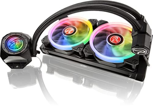 RAIJINTEK Orcus Core CPU Kühler RGB Komplett AiO Wasserkühlung PC, Prozessor Kühler, Water Cooling, 240mm Wasserkühlung Pumpe mit CPU Lüfter