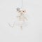 Sass & Belle Fairy Mouse with Star Wand Felt Hanging Decoration White
