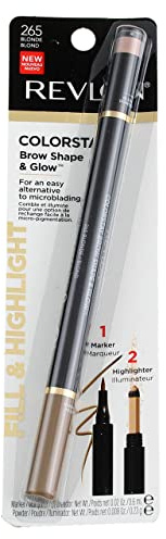 Revlon Colorstay Shape & Glow Eye Brow Marker und Highlighter, Blond, 0,6 g (Marker), 0,2 g (Textmarker)