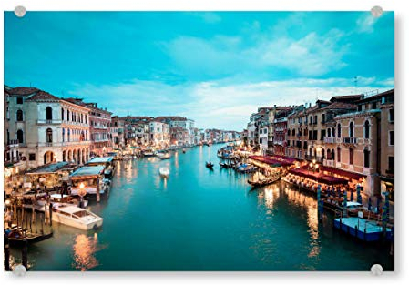 artboxONE Acrylglasbild 60x40 cm Städte Venedig Abendstimmung Bild hinter Acrylglas - Bild Venedig Italien Venedig