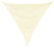 Sonnensegel 3 m dreieckig - Creme - Sonnenschutz wasserabweisend - UV-Schutz Garten Terasse Camping