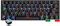 IDOR STORE RODI GAMING CK62 60% Tastiera meccanica portatile RGB LED retroilluminata con 62 tasti di tipo C cavo USB per Mac Android Windows (interruttore blu) Layout Italiano Compatta