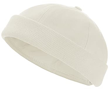 modAS Segler Cap Seemannsmütze - Docker Mütze Docker-Cap aus Baumwolle in Natur