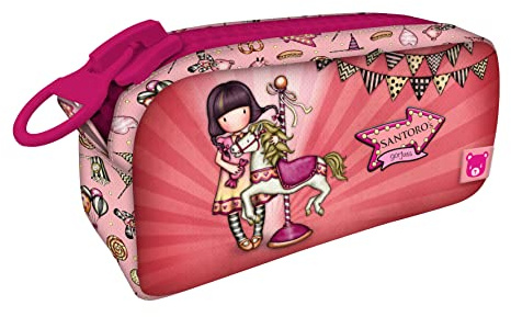 Santoro 1127GJ01 Federmäppchen mit Riesen Griff Gorjuss Fairground Carousel 21,5 x 10,5 x 7 cm, bunt