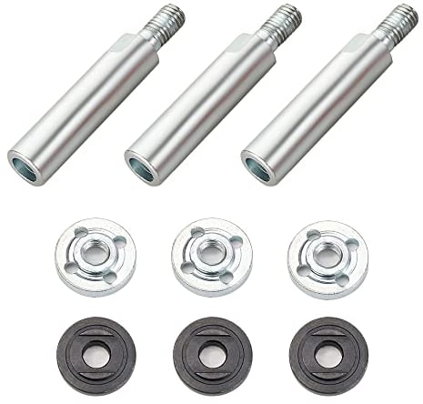 Angle Grinder Extension Connecting Rod, Bekasa Stainless Steel Rotary Extension Shaft Set, Shank Angle Grinder Lengthen Connecting Rod Polishing Accessories
