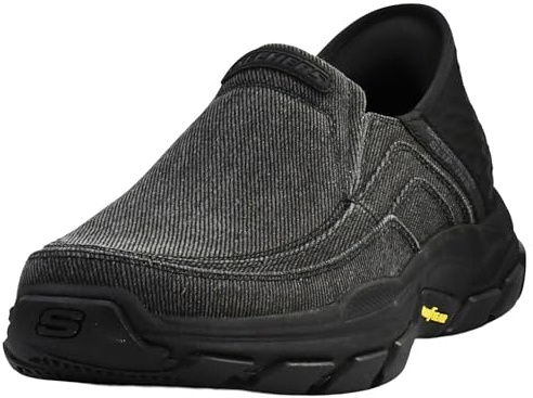 Skechers Chaussures antidérapantes RF RESPECTED - Elgin - Baskets pour Homme, Noir, 41.5 EU