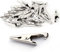 Morsetti a coccodrillo in metallo da 20 pezzi, clip a coccodrillo per test elettrici per lavori di laboratorio e test elettrici, lunghezza 28 mm