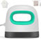 Mini Heat Press Machine, Small Heat Press Portable Iron Press Machine, 3 Heating Modes & Auto Off Function, Home Printing Press Machine for T-Shirts Shoes Hats Bags & Small HTV Vinyl Projects (Green)