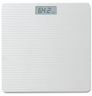 PureFit PUREFIT Digital Bathroom Scale Ultra Slim Body Weight LED Backlit Display 5MM Tempered Glass Non Slip Mat Weighing Scale Step-On Technology LB/KG/ST Max Weight 180KG Battery Operated Included