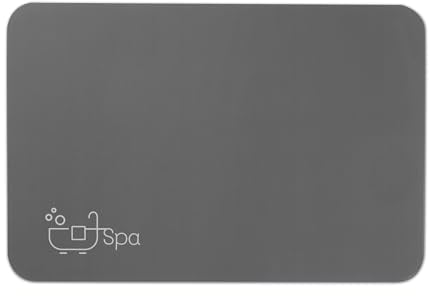 EASYmaxx Extra saugfähige Badematte | Schnell trocknend, rutschfest & vielseitig einsetzbar | Genießen Sie angenehme Trockenheit nach dem Duschen und Baden [60 x 90 cm]