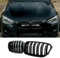 Jinpengyong F20 F21 Kühlergrill Passend für BMW 1er F20 F21 Nieren Schwarz 2011 2012 2013 2014 grill Doppelsteg Glänzend Schwarz Sport Nieren (For 1er F20 2011-2014)