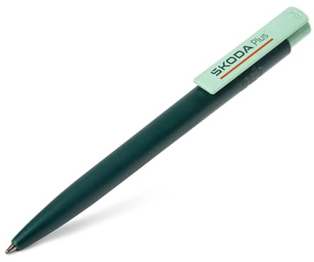 Skoda 6U0087210A Kugelschreiber Kuli Stift Logo, grün