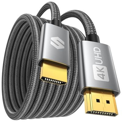 Silkland 4K HDMI Kabel 10m 2K@144Hz mit ARC HDR 3D UHD Ethernet, HDMI 2.0 Kabel 4K@60Hz 18Gbps Highspeed, HDMI Monitor Kabel für Soundbar Blu-Ray Laptop TV Fernseher Beamer Switch