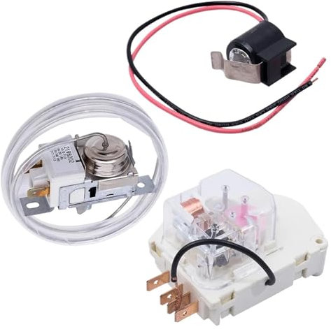 2198202 Termostato For Il Controllo Del Freddo W10822278 Temporizzatore Di Sbrinamento W10225581 Termostato Bimetallico Sbrinamento Frigorifero, Compatibile Con Whirlpool