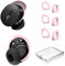 [3 Pairs] Ear Tips Covers for Bose New QuietComfort Earbuds (2024), Silicone Sport Ear Hook Cover Accessories for Bose New QC Earbuds, Anti-Slip Replacement Eartip Fit Kit (S,M,L) (Pink)