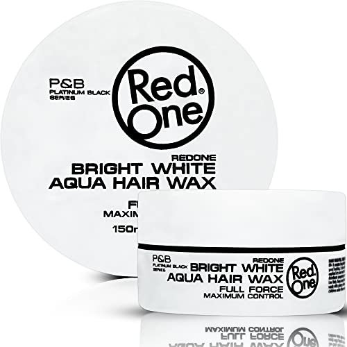 RedOne Aquatisches Haarwachs Weiß 150ml | Kantenkontrolle | Ultra-Halt | Haarwachs für Männer und Frauen | Erdbeerduft | Maximale Kontrolle