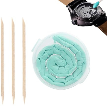 Argilla di riparazione orologio da polso - Colla di fango per la pulizia delle parti 'orologio, strumenti di riparazione 'orologio sicuri | Argilla sgrassante professionale per parti di