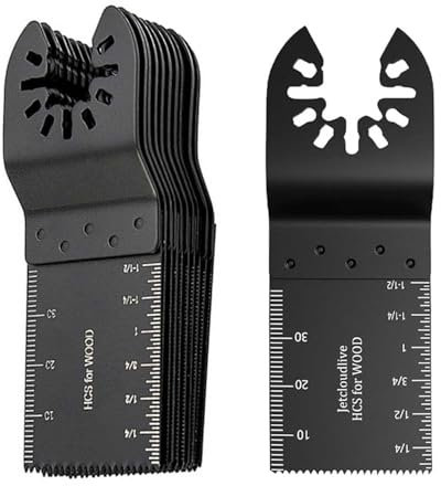 10 Pcs Multi Tool Blades Oscillating Saw Blades Universal Oscillating Professiona Quick Release Saw Blades Compatible with Dewalt, Milwaukee, Makita, Ryobi, Rockwell, Bosch,Dremel