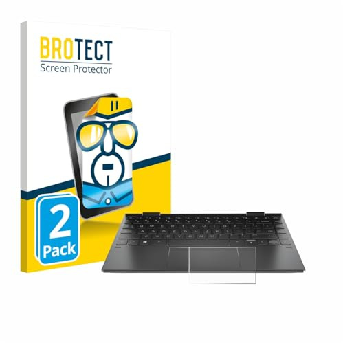 BROTECT (2 Stück Schutzfolie für HP Envy x360 (13-X) (NUR Touch Trackpad) Displayschutz Folie Made in Germany, Ultra-Klar