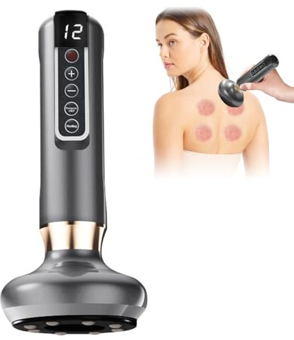 PLLYPE Masseur de cellulite à main électrique, Ventouses de massage contre la cellulite, Appareil de sculpture et de modelage du corps, pour cellulite pour le Dos, Soulagement de la Doule