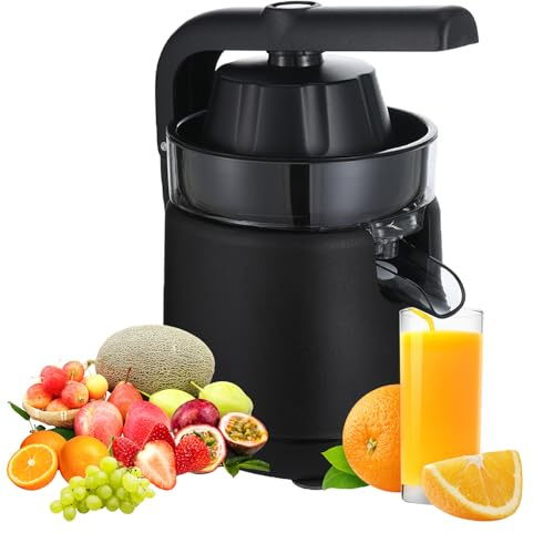 Spremiagrumi Elettrico, Spremiagrumi Facile Da Usare Per Mele, Spremiagrumi Da 200 W Con Filtro Per Polpa Regolabile, Beccuccio Per Versare Il Succo Appena Spremuto Da Limoni E Lime