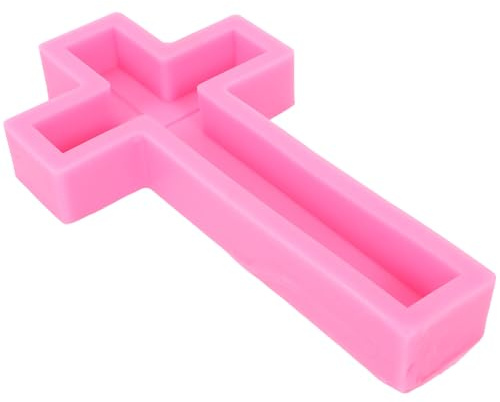 SHINEOFI Silikonform Für Kreuze in Großer Größe Zum Gießen Von Harz, Seife Und Kerzen, Flexible Bastel-backform, Wiederverwendbar Und Einfach Zu Reinigen