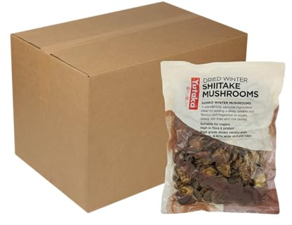 Yutaka Dried Shiitake Mushrooms 500g (Pack of 20) | Premium Japanese Dried Shiitake | Deep Umami Flavour | Ideal for Soups, Ramen, Stir-Fries & Broths | Vegan-Friendly