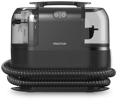 PRIXTON Aspirador de Alfombras y Tapicerías AquaClean Steam Pro 1700W con Vapor y Agua Caliente 60 °C, 15 kPa, Doble Depósito y 4 Accesorios