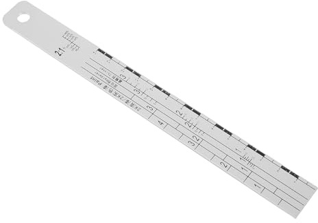 Paint Mixing Ruler Stainless Steel with Measurement Scale for Car Paint