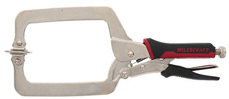 Milescraft 4002 Gesichtsklemme, 15,2 cm, für Holzbearbeitung, Taschenloch, Schweißen und mehr Silber
