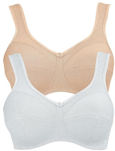 Anita 2er Sparpack Entlastungs BH JANA 5427 Gr. 95H in 1xskin 1xweiß