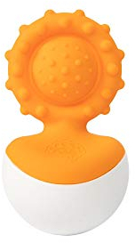 Fat Brain Toys Dimpl Wobbl Stehaufmännchen orange