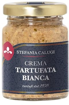 Stefania Calugi - Crema Tartufata Bianca 180g - Salsa Tartufo Pronta all’Uso - Pluripremiata - Made in Italy
